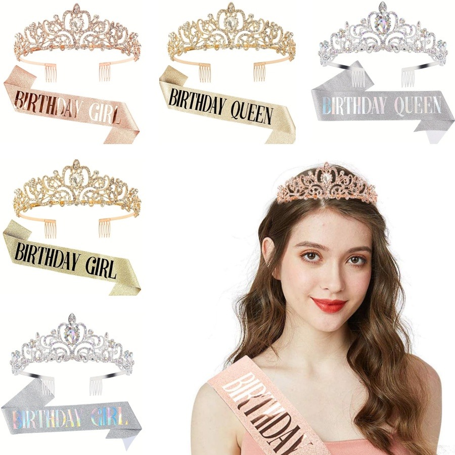 2-delige set bling strass kris - Birthday Sash Glitter recensie en prijs