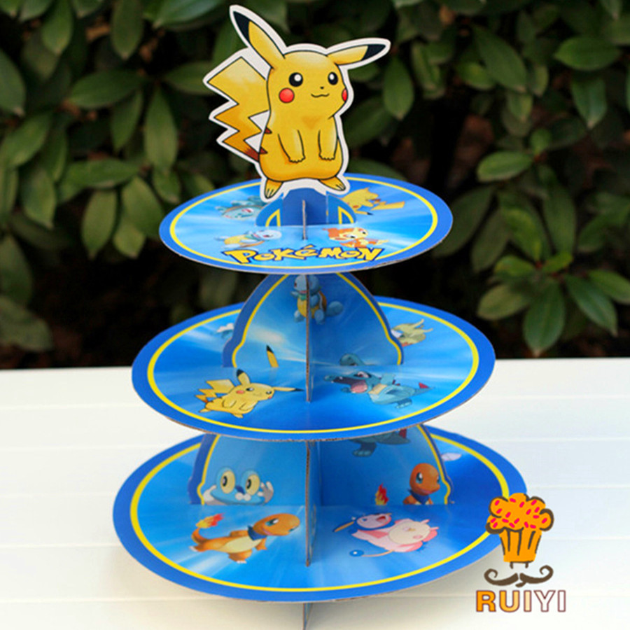 Pikachu Pokemon Drie Tier Cake - Cupcake Stand Tier recensie en prijs