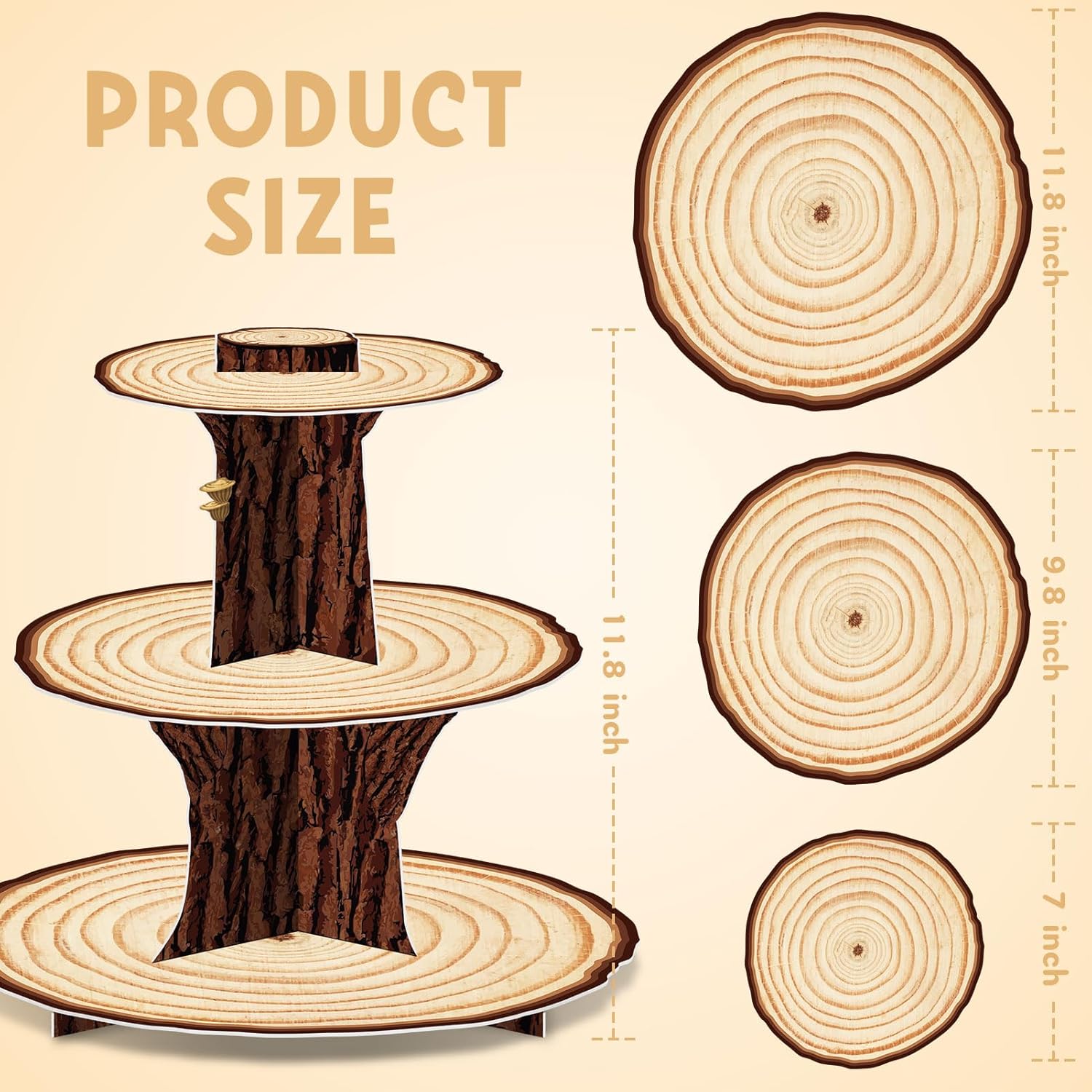 Houten Cupcake Stand Decoratie - Cupcake Stand Tier recensie en prijs